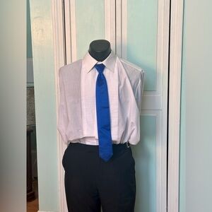 Royal Blue Sapphire Skinny Twill Tie Wedding Prom Tuxedo Pre Tied 4 available